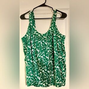 Banana Republic Green Printed Sleeveless Top